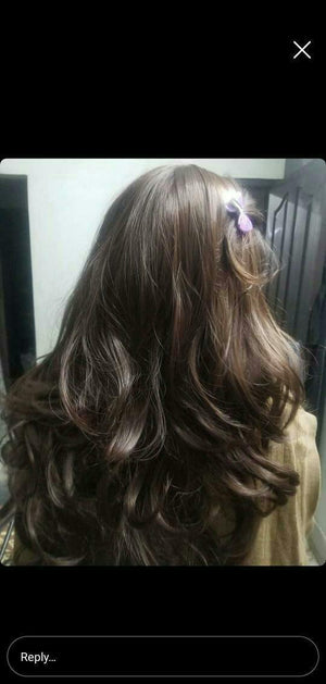 Natural Color Half Head Wigs 24-28 Inches : Brushable, Washable & Easy to Style - World Hair Extension