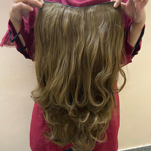 Natural Color Half Head Wigs 24-28 Inches : Brushable, Washable & Easy to Style - World Hair Extension