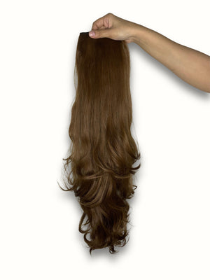 Natural Color Half Head Wigs 24-28 Inches : Brushable, Washable & Easy to Style - World Hair Extension