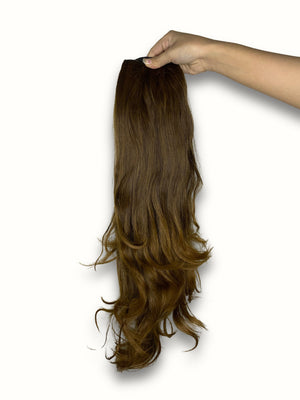 Natural Color Half Head Wigs 24-28 Inches : Brushable, Washable & Easy to Style - World Hair Extension