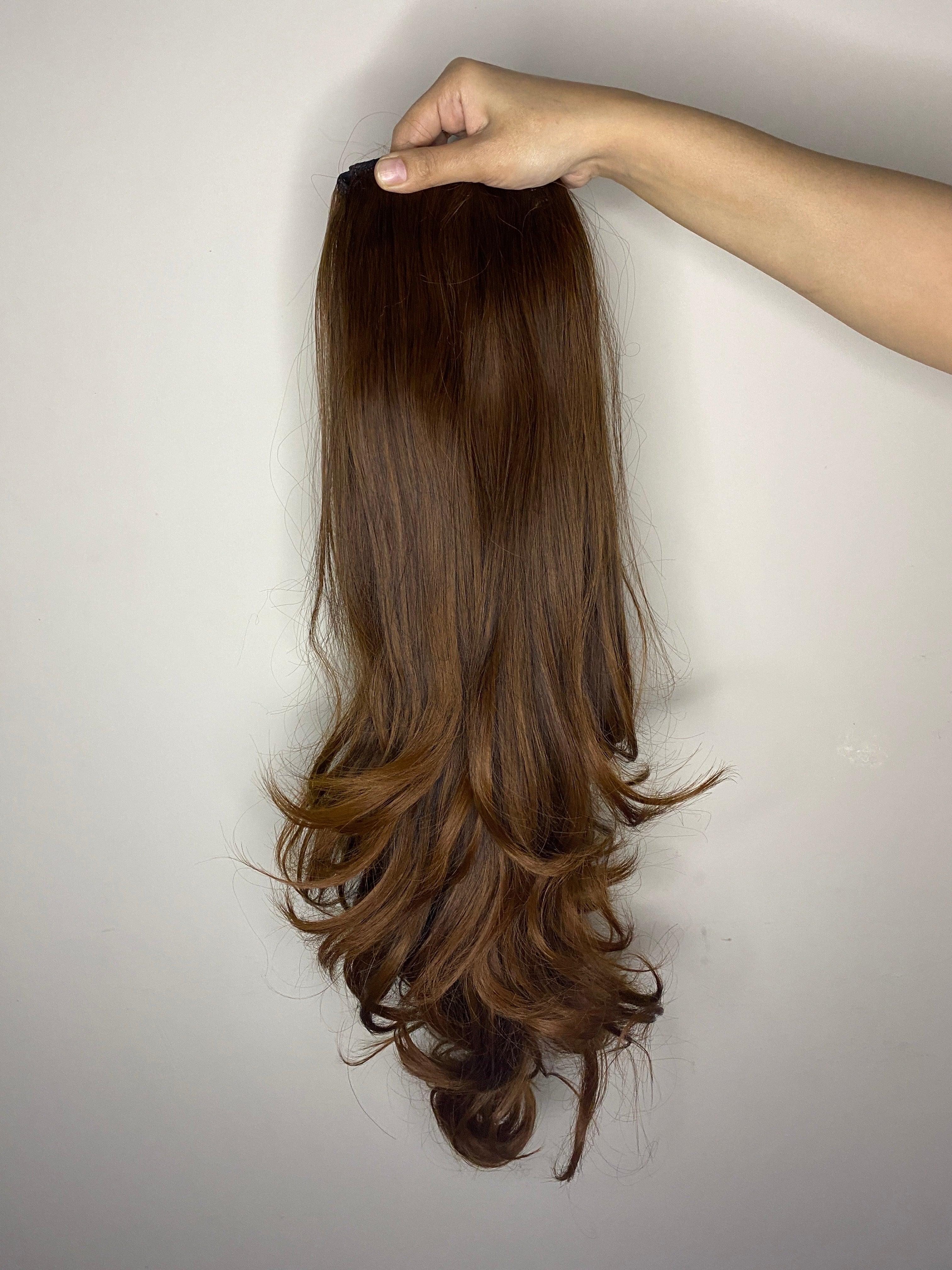 Natural Color Half Head Wigs 24-28 Inches : Brushable, Washable & Easy to Style - World Hair Extension