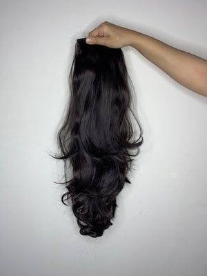 Natural Color Half Head Wigs 24-28 Inches : Brushable, Washable & Easy to Style - World Hair Extension