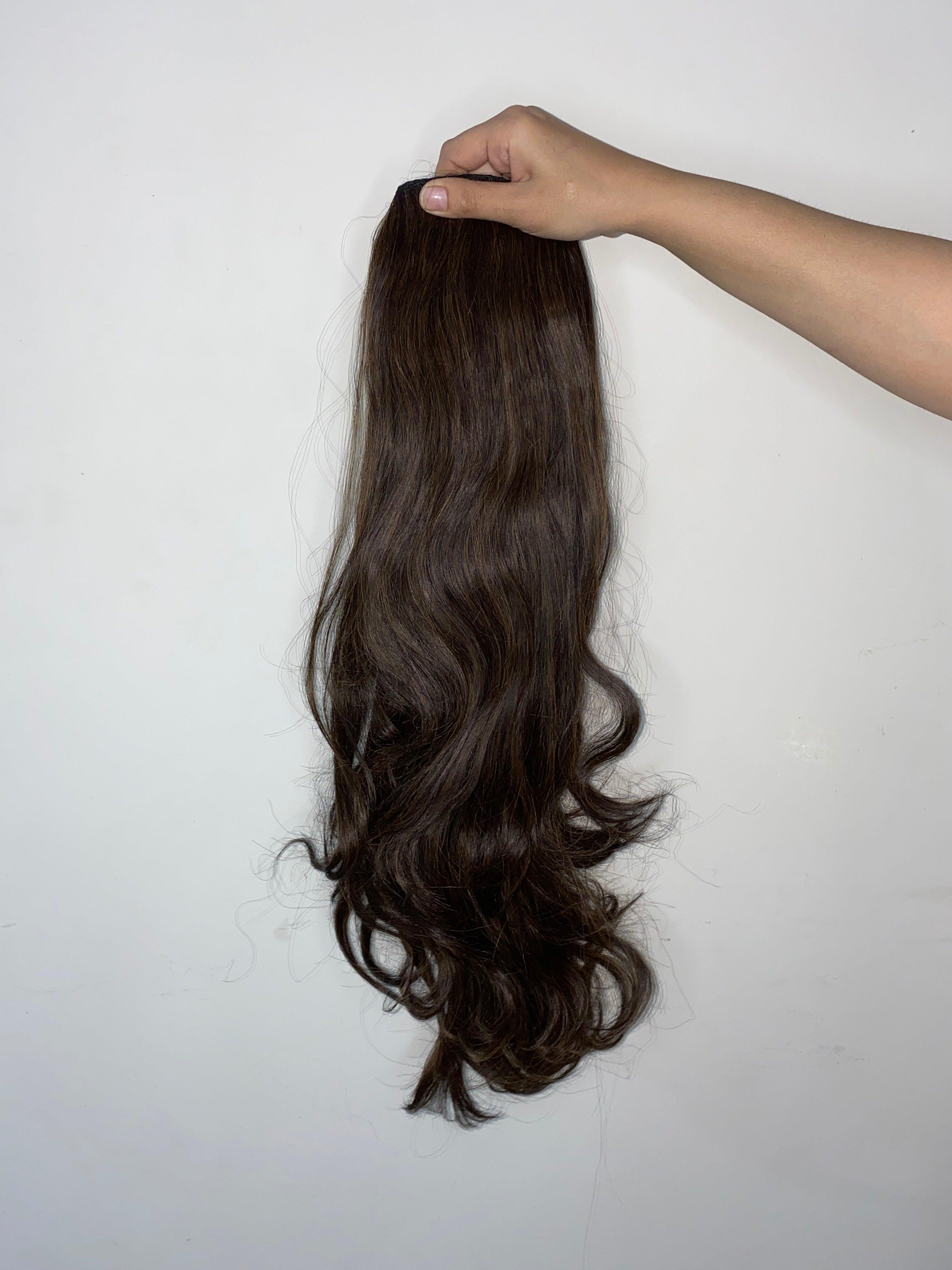 Natural Color Half Head Wigs 24-28 Inches : Brushable, Washable & Easy to Style - World Hair Extension