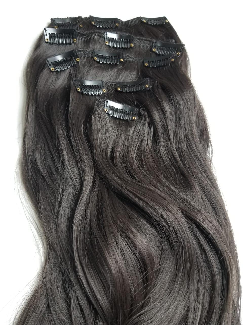 Premium Modified Clips In Hair Extensions – Perfect Fit for Every Style |28 inches| - World Hair Extension