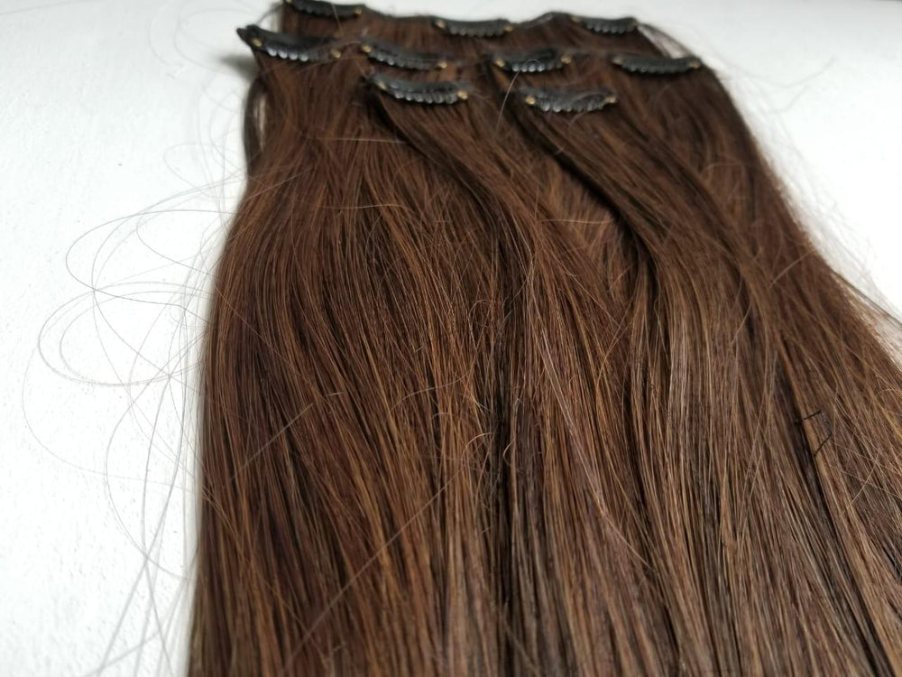 Premium Modified Clips In Hair Extensions – Perfect Fit for Every Style |28 inches| - World Hair Extension