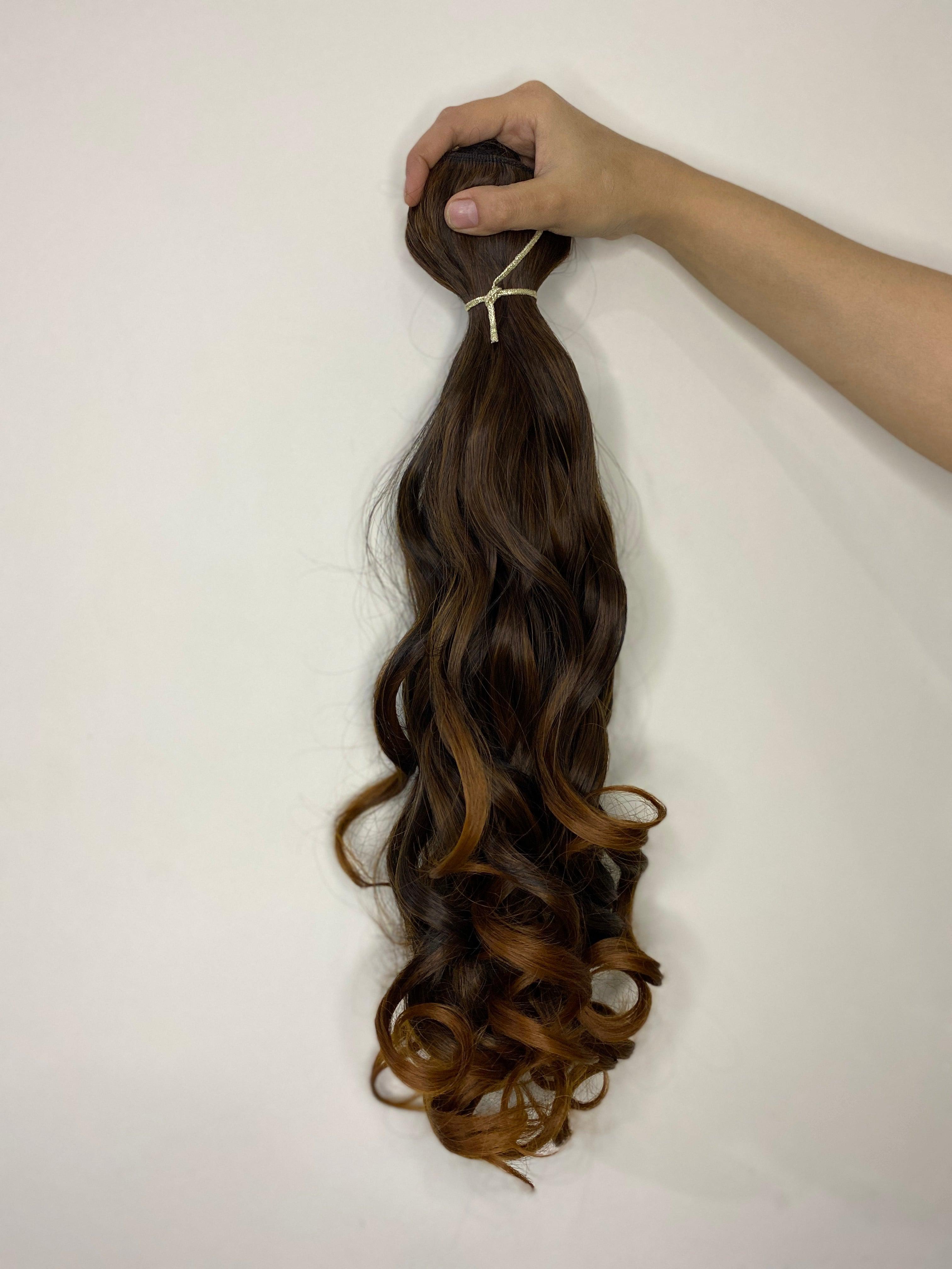 14 Clips | Premium Modified Clipsin Curl Hair Extensions | Perfect Fit for Every Style - World Hair Extension