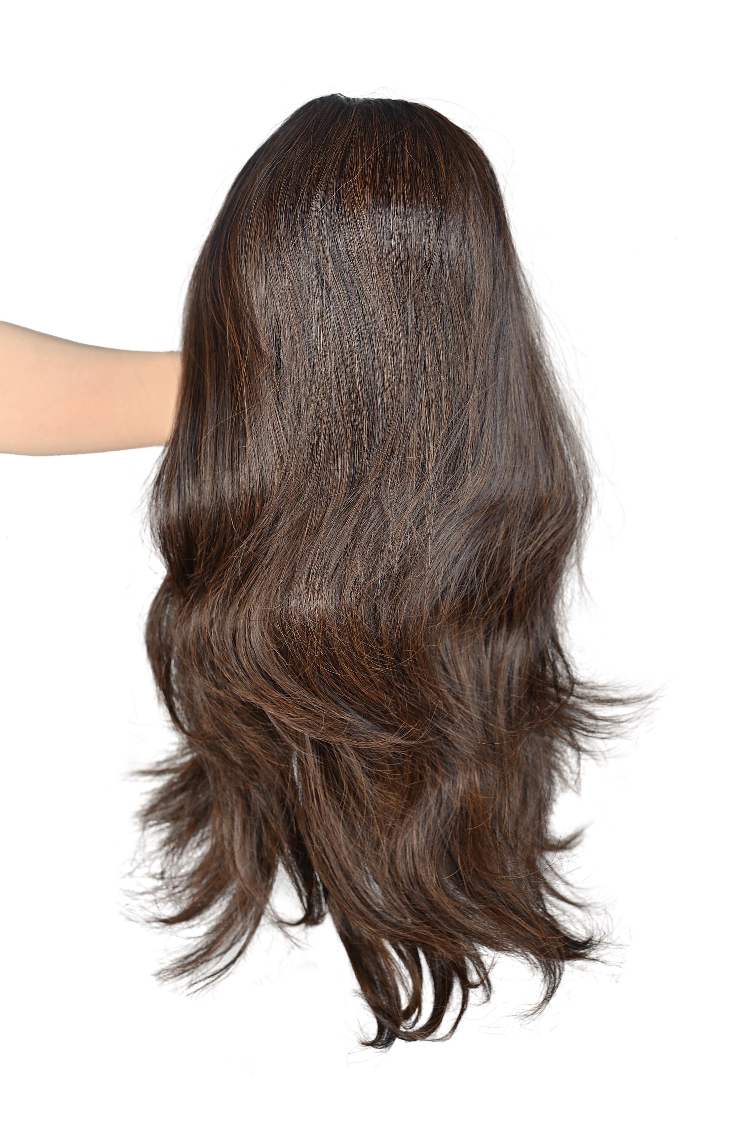 Natural Color Half Head Wigs 24-28 Inches : Brushable, Washable & Easy to Style