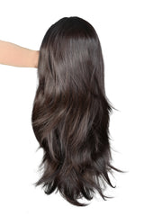 Natural Color Half Head Wigs 24-28 Inches : Brushable, Washable & Easy to Style
