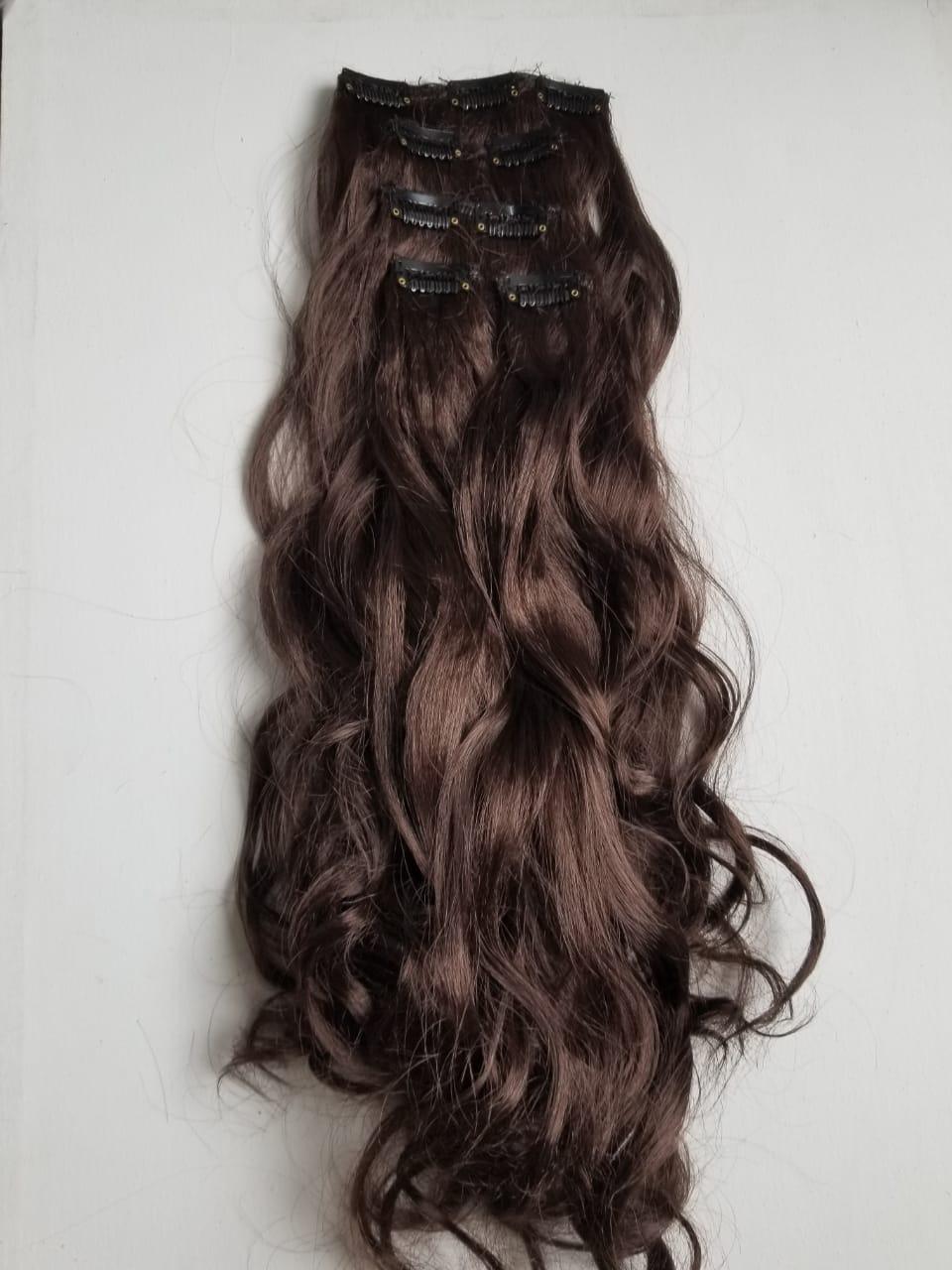 Premium Modified Clips In Hair Extensions – Perfect Fit for Every Style |28 inches| - World Hair Extension