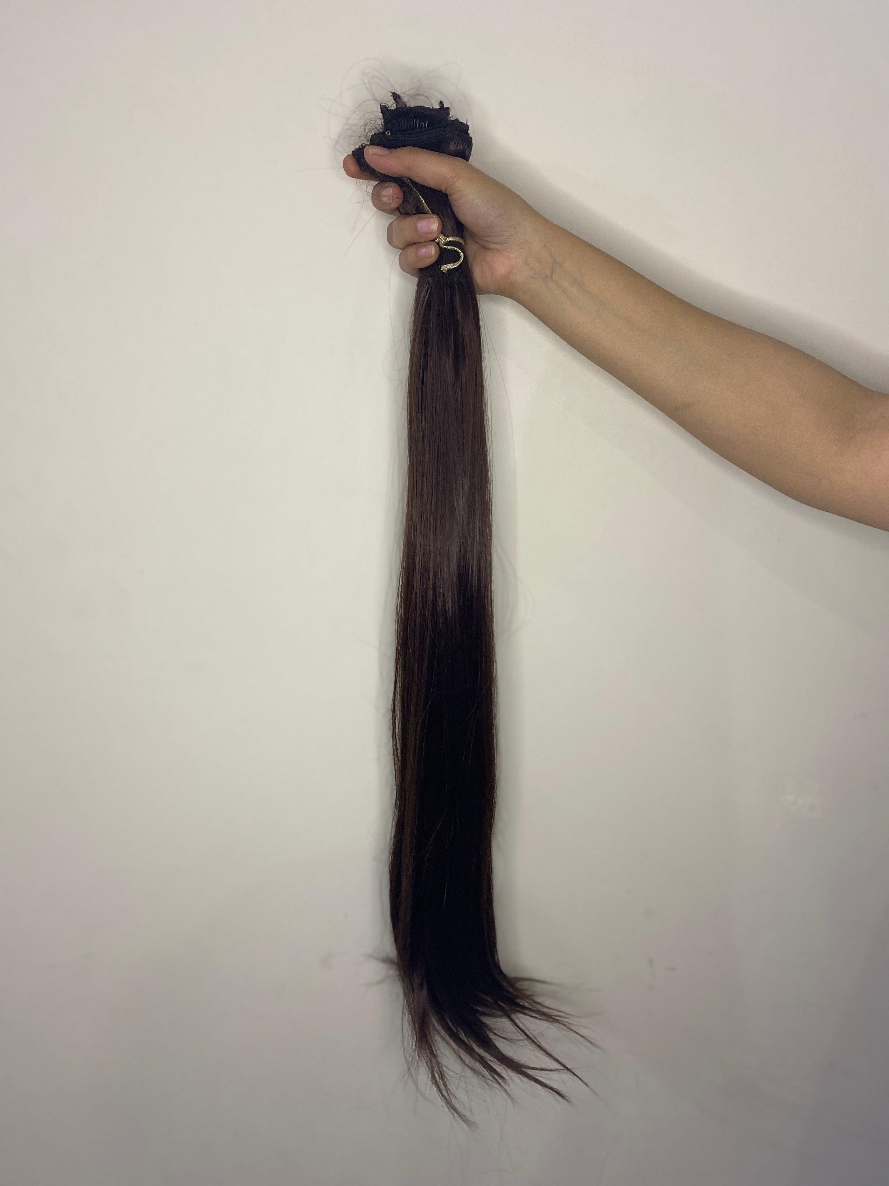 Modified 14 clips straight - World Hair Extension