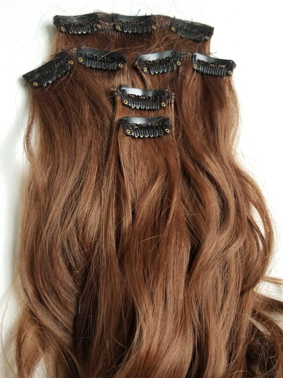 Premium Modified Clips In Hair Extensions – Perfect Fit for Every Style |28 inches| - World Hair Extension