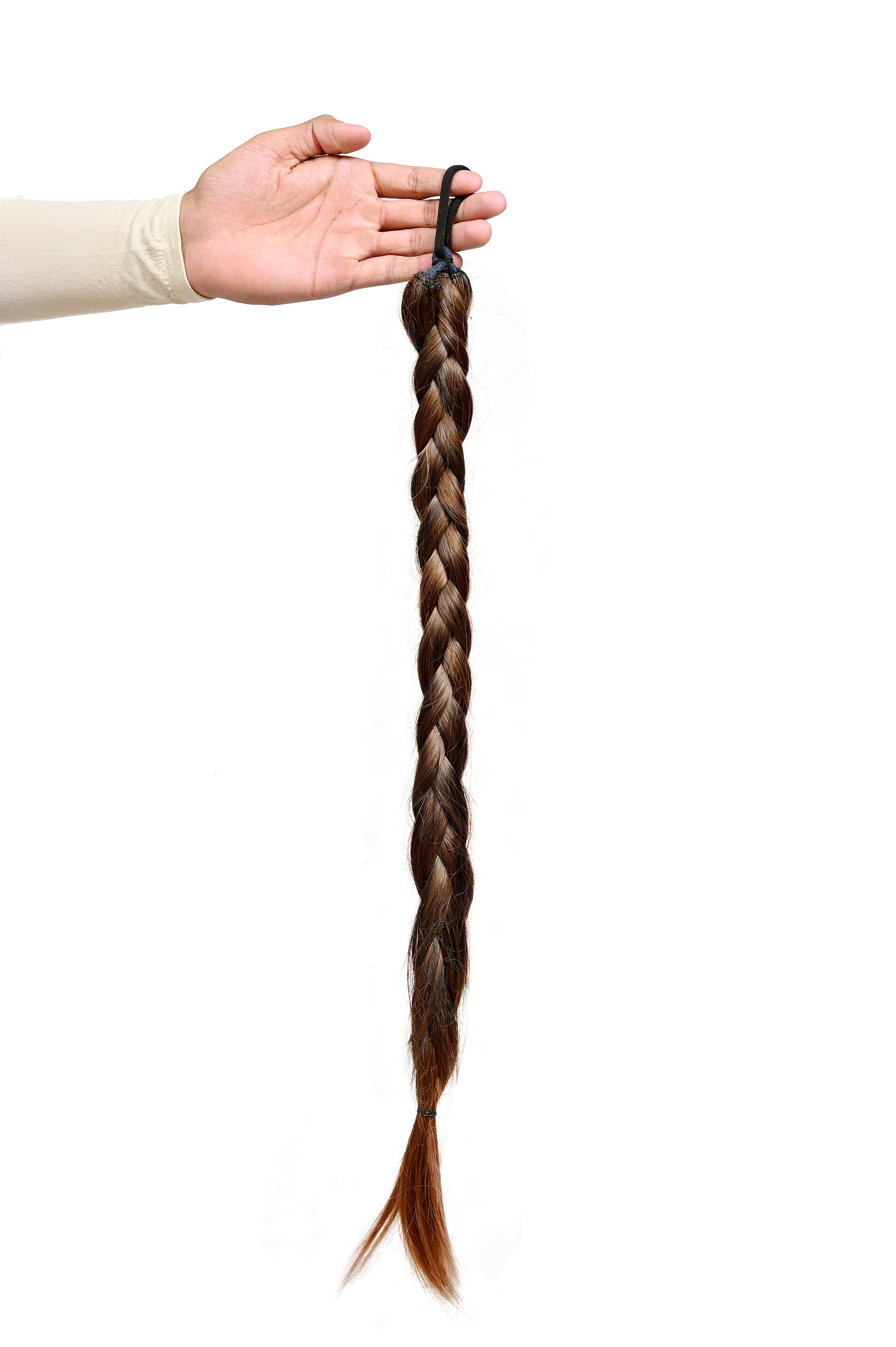 Simple braid blonde streaks